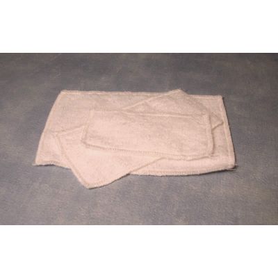 White Fluffy Towel Set, 3 pcs                               