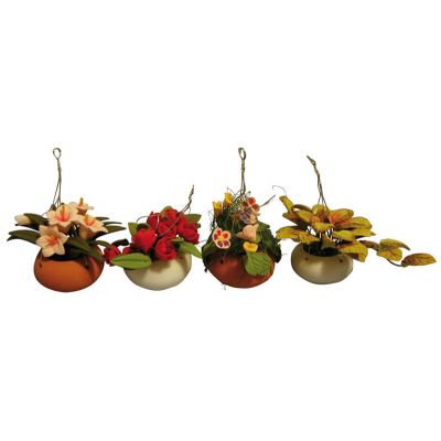 Hang Flowers in Bowl 4asst (price each)
