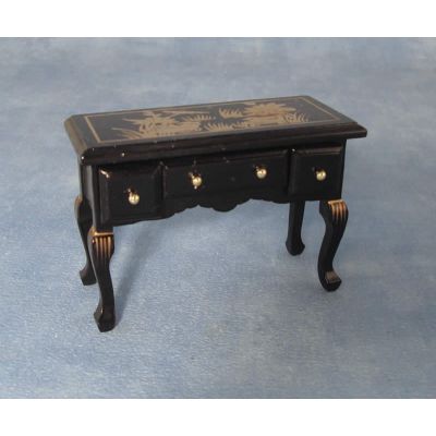 Black chinese drawer table