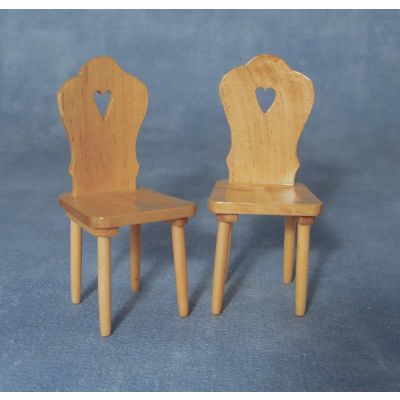 'Heart' Pine Chairs PACK 2