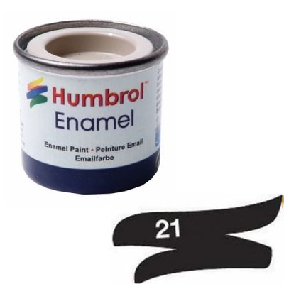 14 ml  Gloss black enamel Humbrol