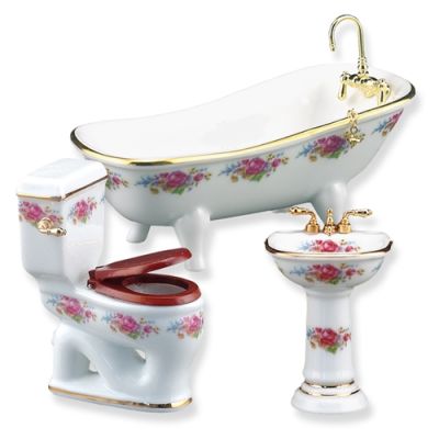 Bathroom 3pc Low Flush (Dresden Rose)