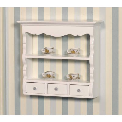 White Wall Shelf Unit                                       