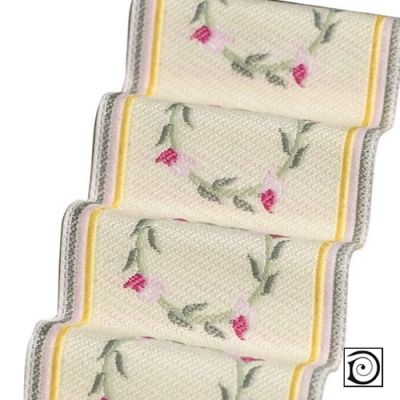 Pink Rose Stair Carpet Runner                                      