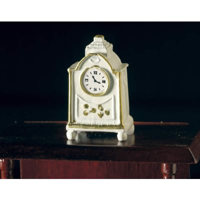 White Clock with 'Gold' Edging                              