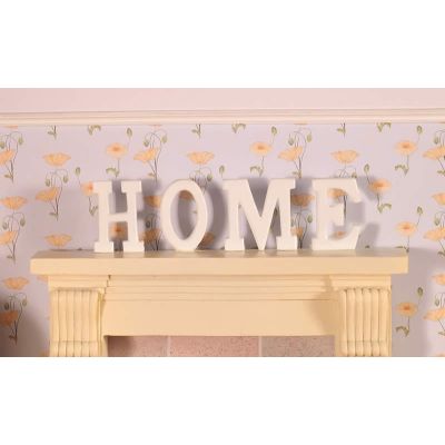 'HOME' Letters in wood, 4 pcs                               