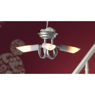 Modern 'Silver' Triple Ceiling Light                        