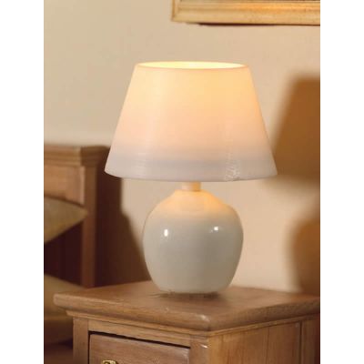 White Ceramic Table Lamp                                    