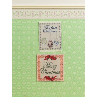 Christmas Sampler Decoration, 2pcs                          