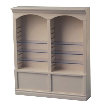 White Deluxe Double Shelves 