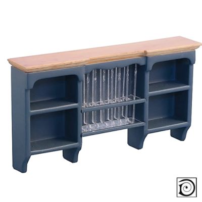 Wall Shelf with Plate Rack                    