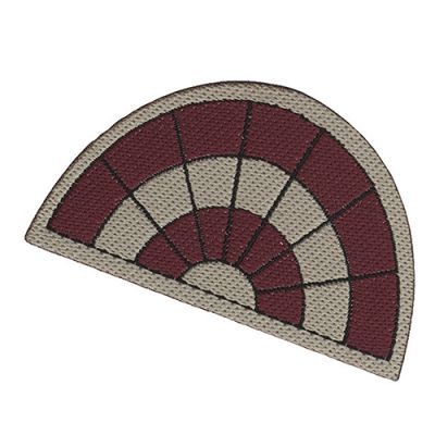 Oval Red Mat 9356