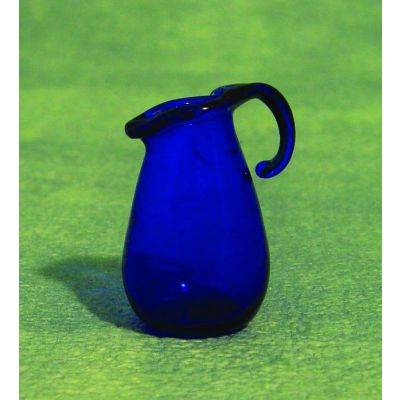 Blue Glass Pitcher