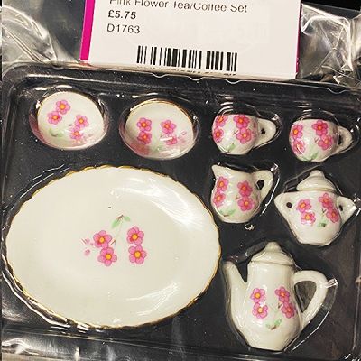 Pink Flower Tea/Coffee Set