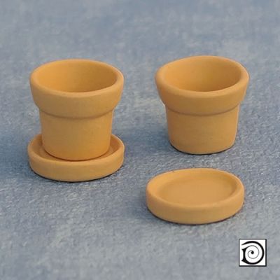 Pots and saucers, 2prs