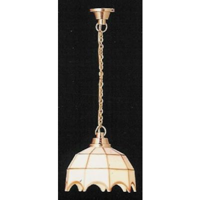 White Tiffany Ceiling Lamp