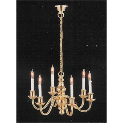 Six candle delux Chandelier