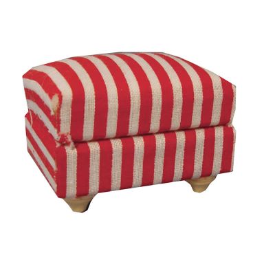 Striped Footstool