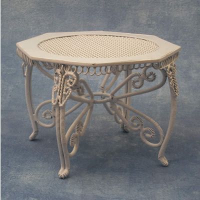 White Garden Table