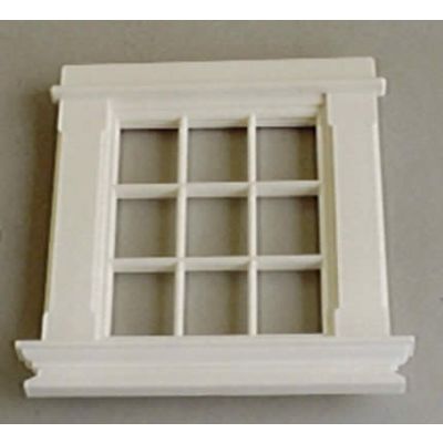 Plastic Small  9 Pane Window