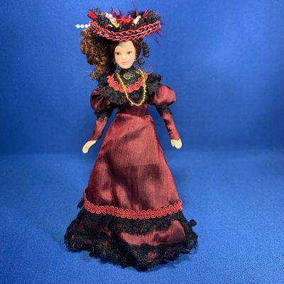 Victorian Lady Red Dress