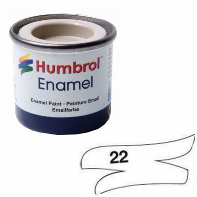 14 ml Gloss White enamel Humbrol