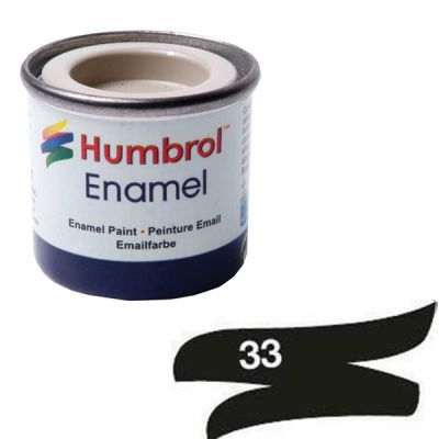 14 ml Matt black enamel, Humbrol