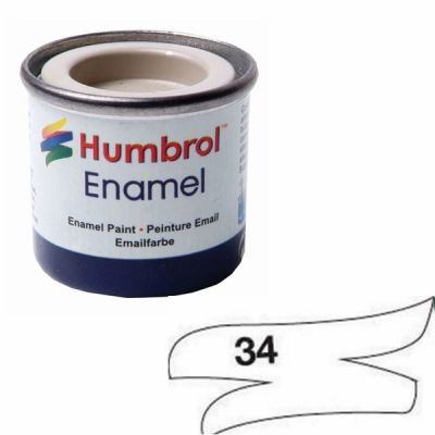 14 ml Matt White enamel Humbrol