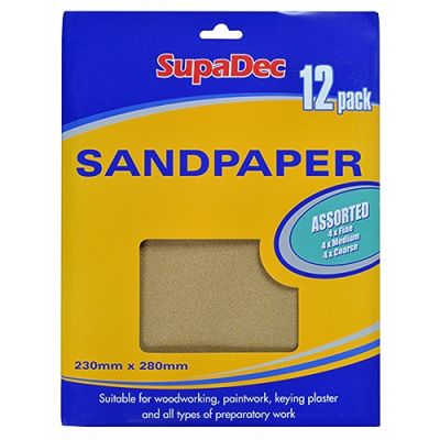 Sandpaper (12 pk assorted)