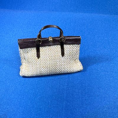 Large Travel Bag Beige Handmade in UK