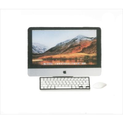 Silver Desktop Computer Set