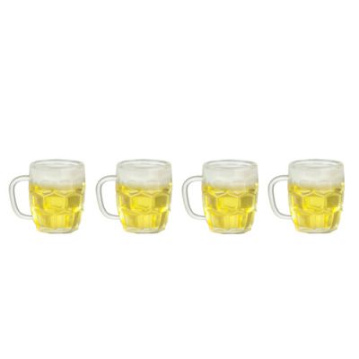 4 Beer Filled Glasses