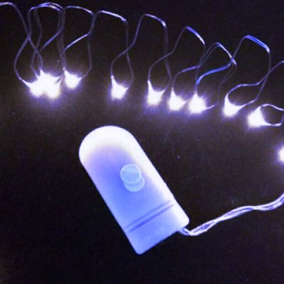 2M 20 LED Battery Fairy Lights Bright White